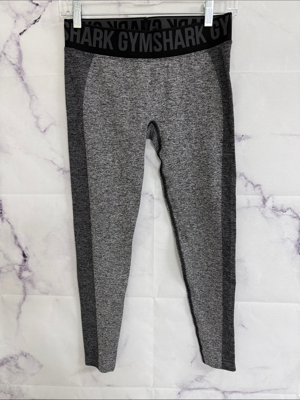 GYMSHARK Heather, Black seamless leggings size medium